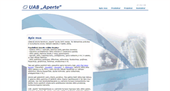 Desktop Screenshot of aperte.lt