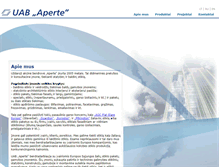 Tablet Screenshot of aperte.lt